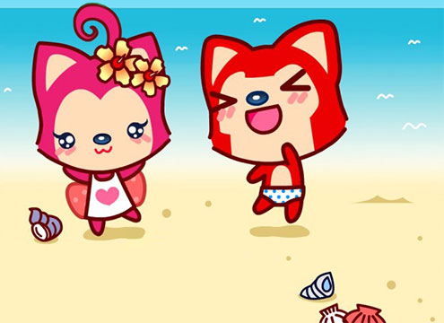 阿伟和蕾蕾一起去了好多地方玩